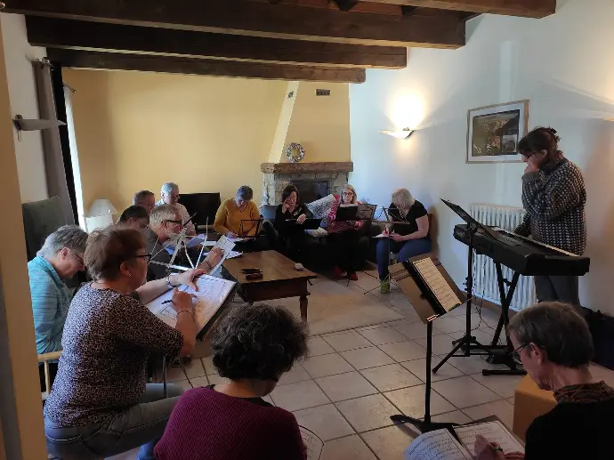 stage chorale et raquettes